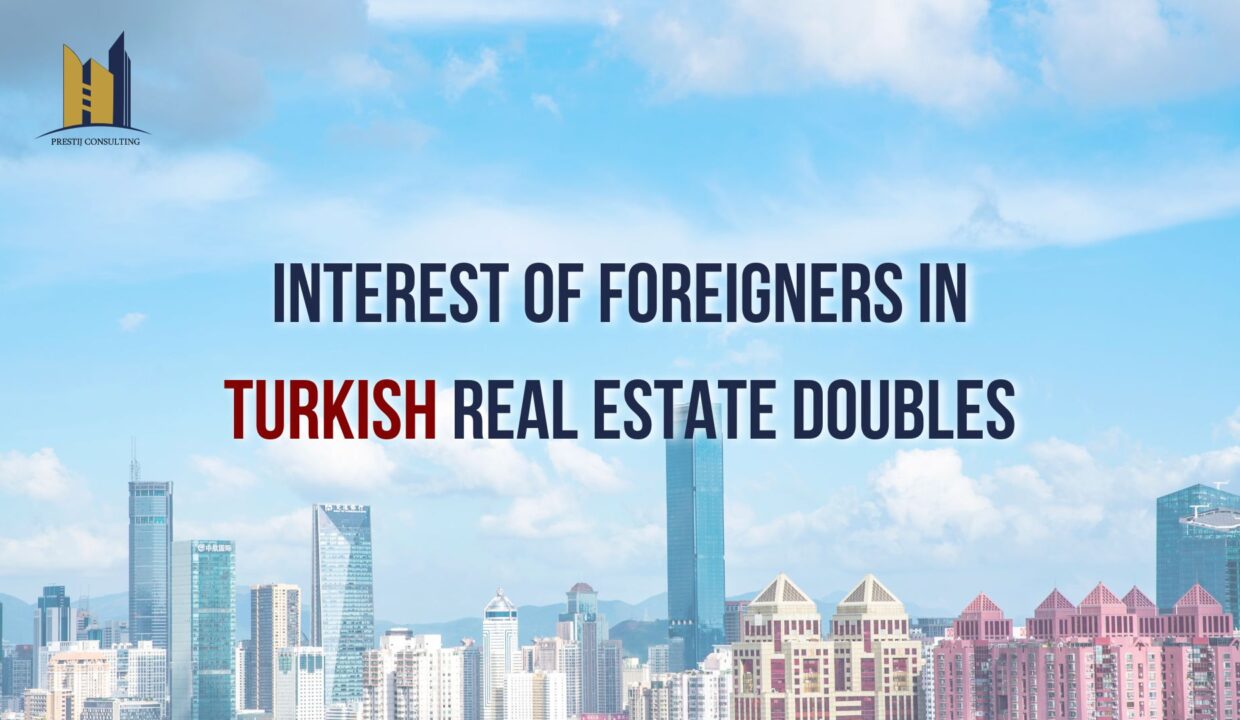 A panoramic view of a modern cityscape in Turkey, symbolizing the thriving real estate market