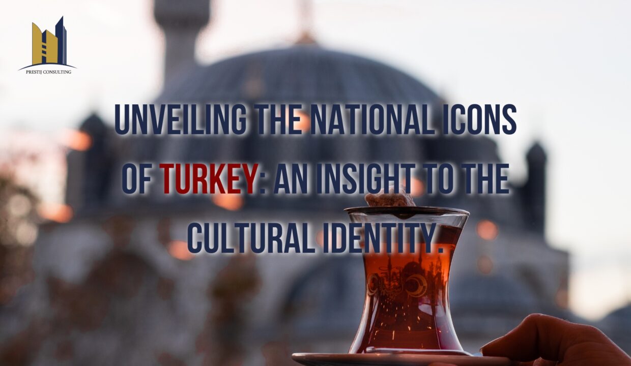 A collage of Turkey's national symbols