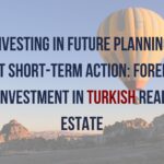 "Graph showing Turkish real estate trends", "Prestij Consulting helping investors navigate Turkish property market", "Modern Turkish property attracting foreign investors." | Prestij Consulting