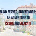 Scenic view of Cesme and Alacati towns