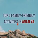 A happy family enjoying a beautiful day at the beach in Antalya, Turkey