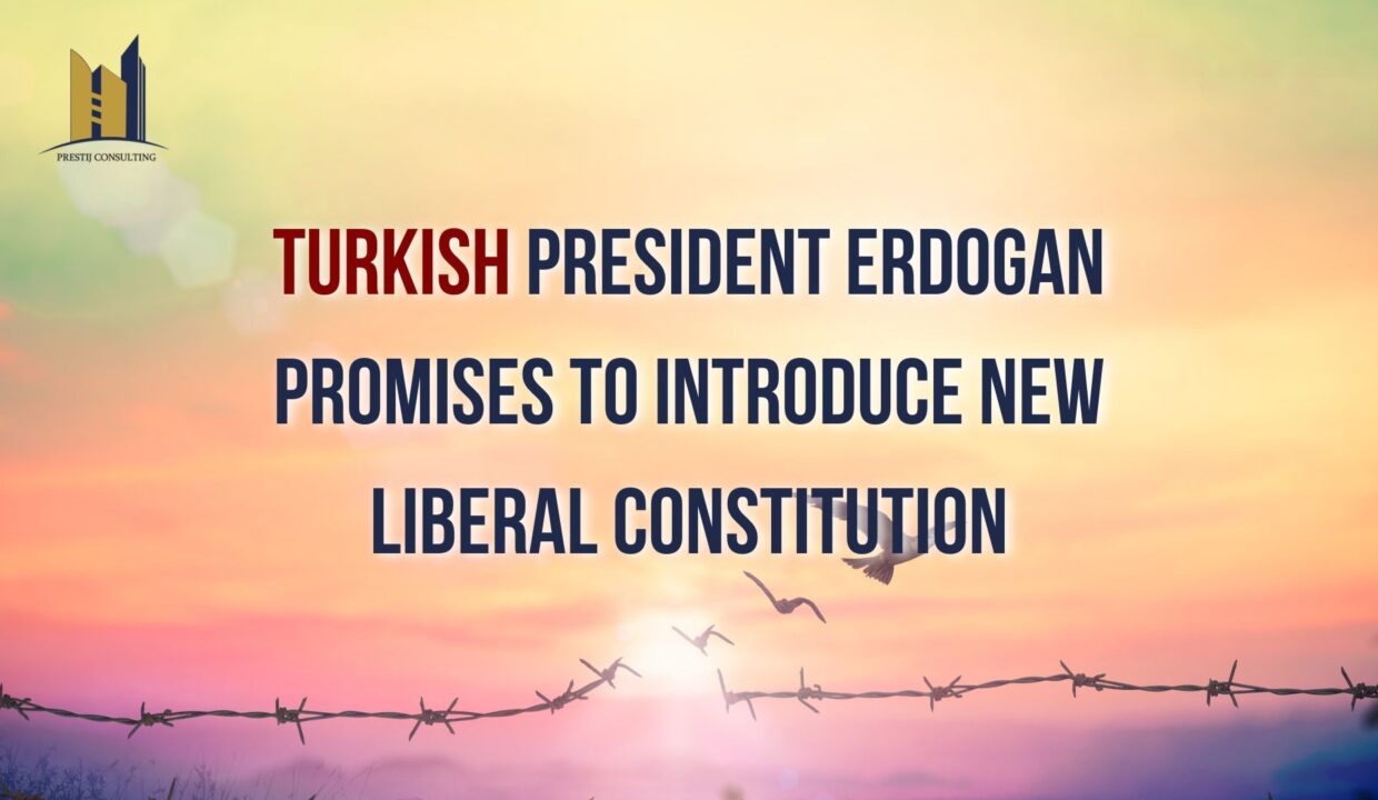 A photo of President Erdogan delivering a speech to the nation.