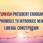 A photo of President Erdogan delivering a speech to the nation.