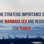 A panoramic view of the Marmara Sea with the Istanbul skyline in the background.