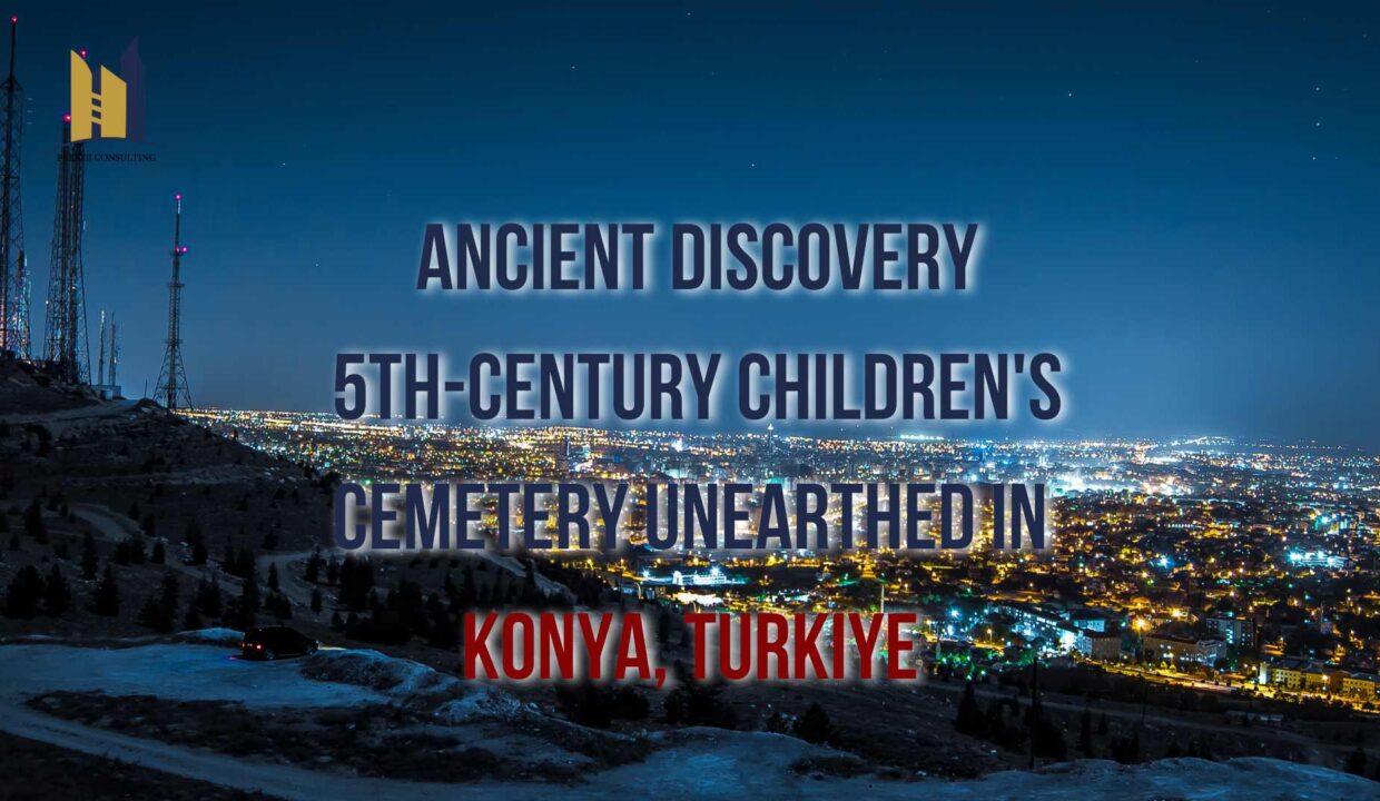 Archaeologists uncovering artifacts at the 5th Century Children’s Cemetery in Konya.
