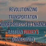 A modern, well-lit highway stretching through the picturesque landscapes of Eastern Turkey.