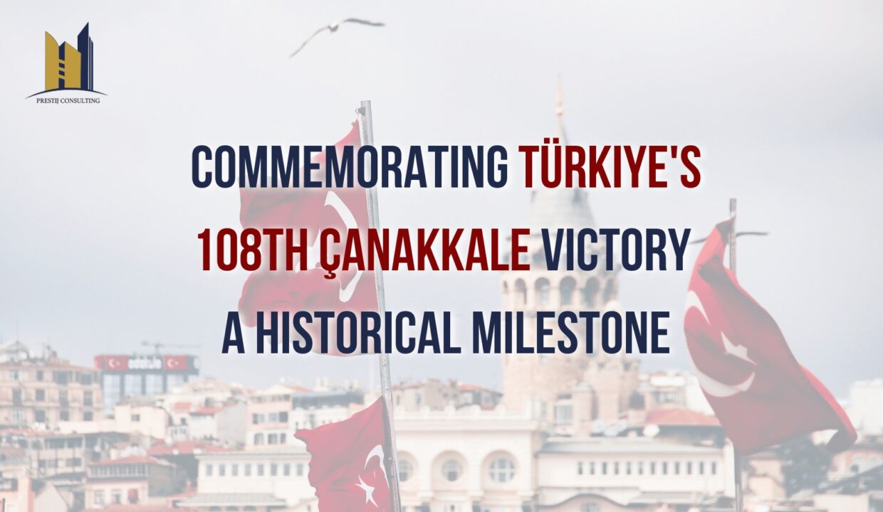 An image depicting a monument commemorating the Çanakkale Victory with the title "Çanakkale Victory: A Historical Milestone."