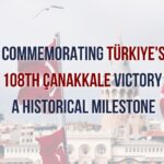 An image depicting a monument commemorating the Çanakkale Victory with the title "Çanakkale Victory: A Historical Milestone."