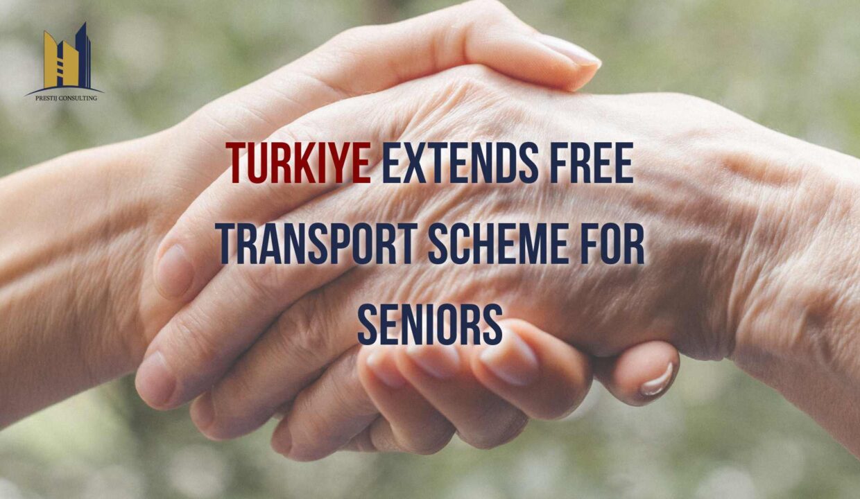 A senior citizen enjoying a free bus ride in Turkiye, symbolizing the country's support for its elderly population.