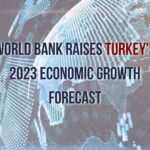 A rising graph denoting Turkey's economic ascent in 2023 as per World Bank.