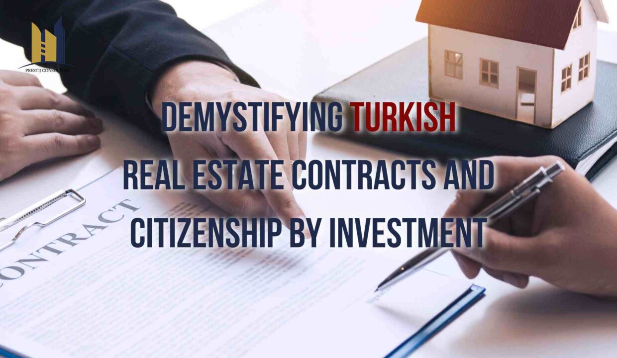 An image illustrating the intricate details of Turkish real estate contracts and the pathway to citizenship through investment.