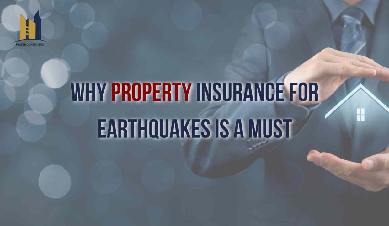 An image representing the security and protection provided by property insurance against earthquakes